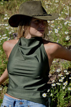 POLERA ELISA - BOTANIC GREEN