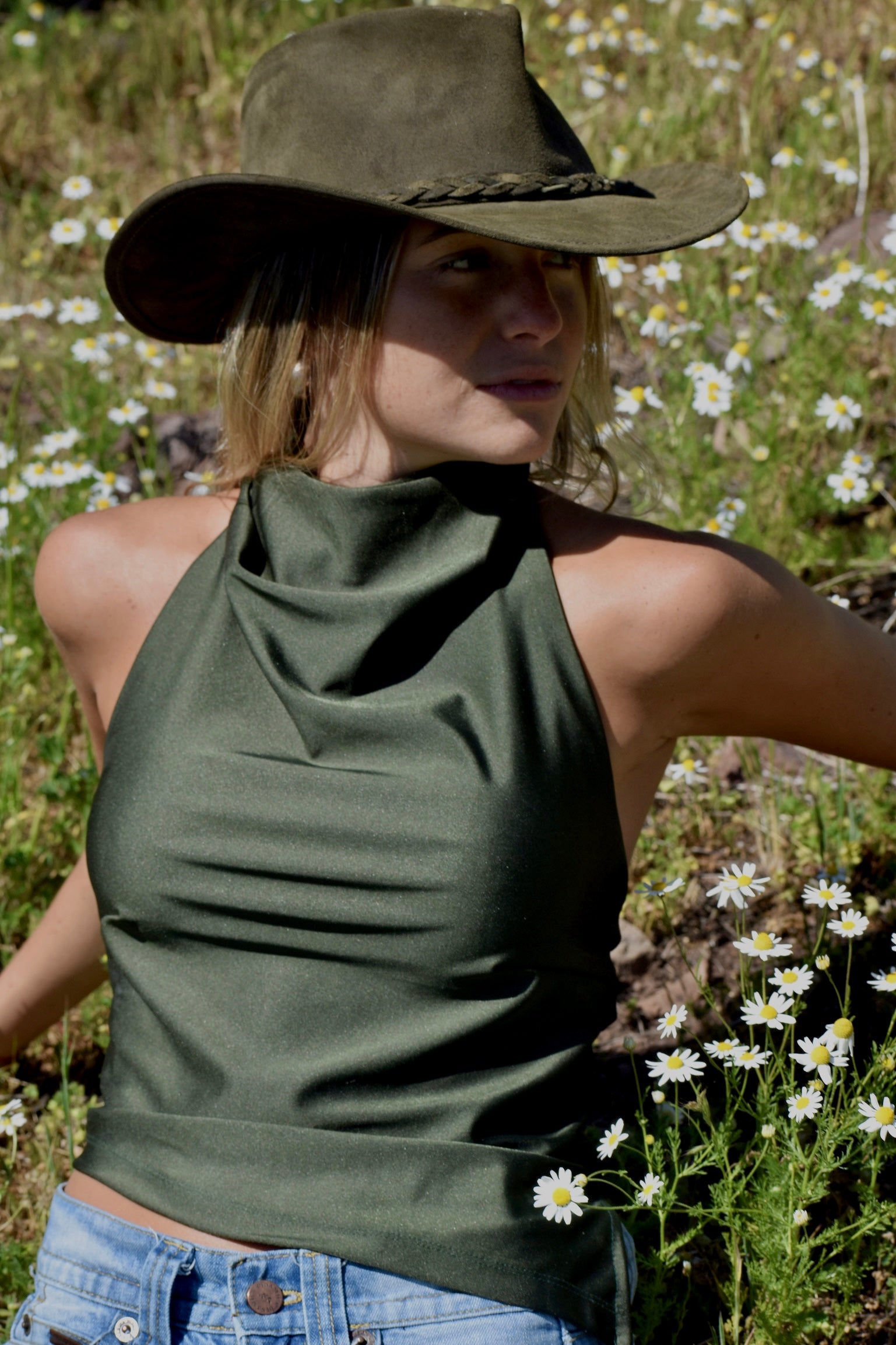 POLERA ELISA - BOTANIC GREEN