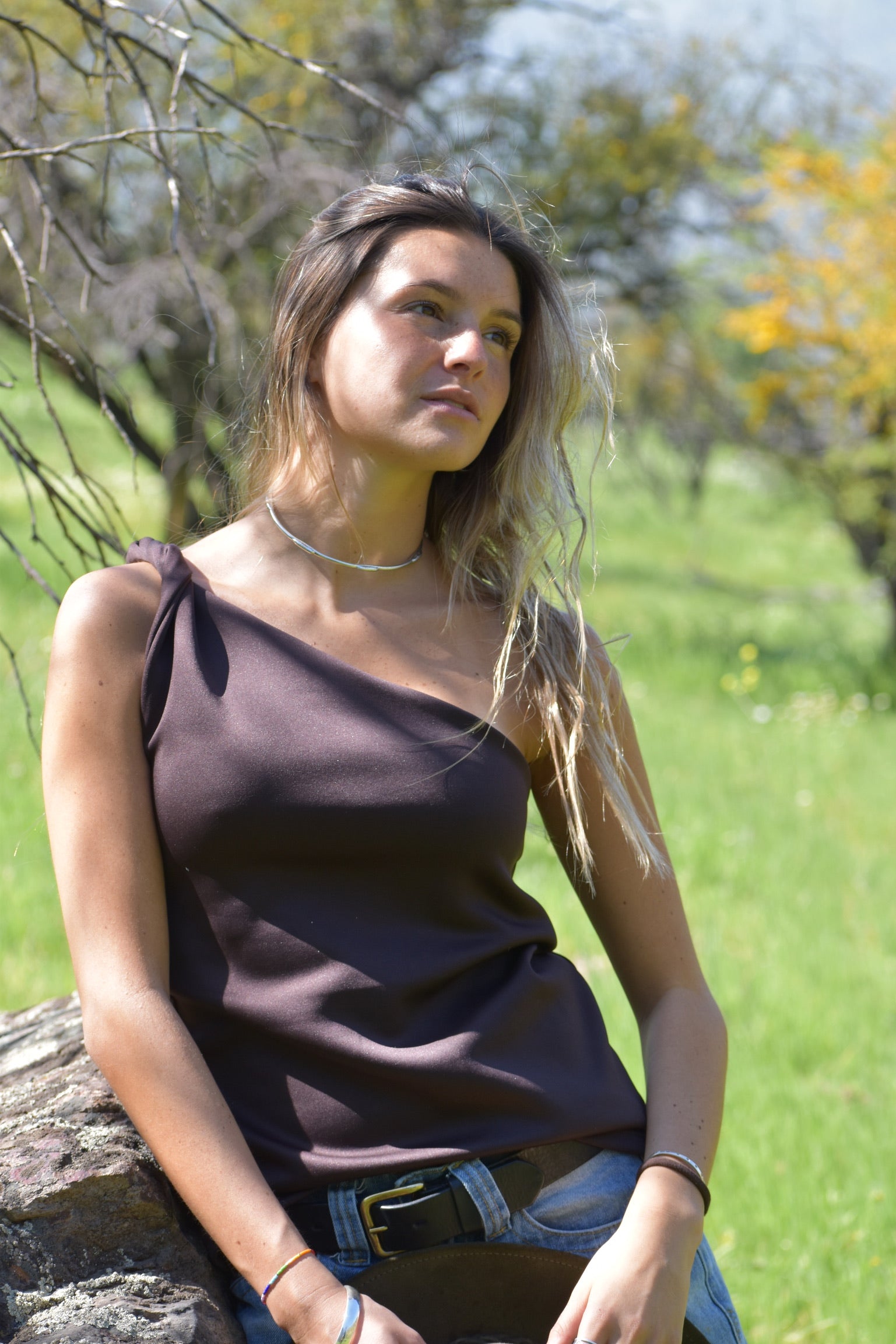 POLERA COLOMBA - CHOCOLATE